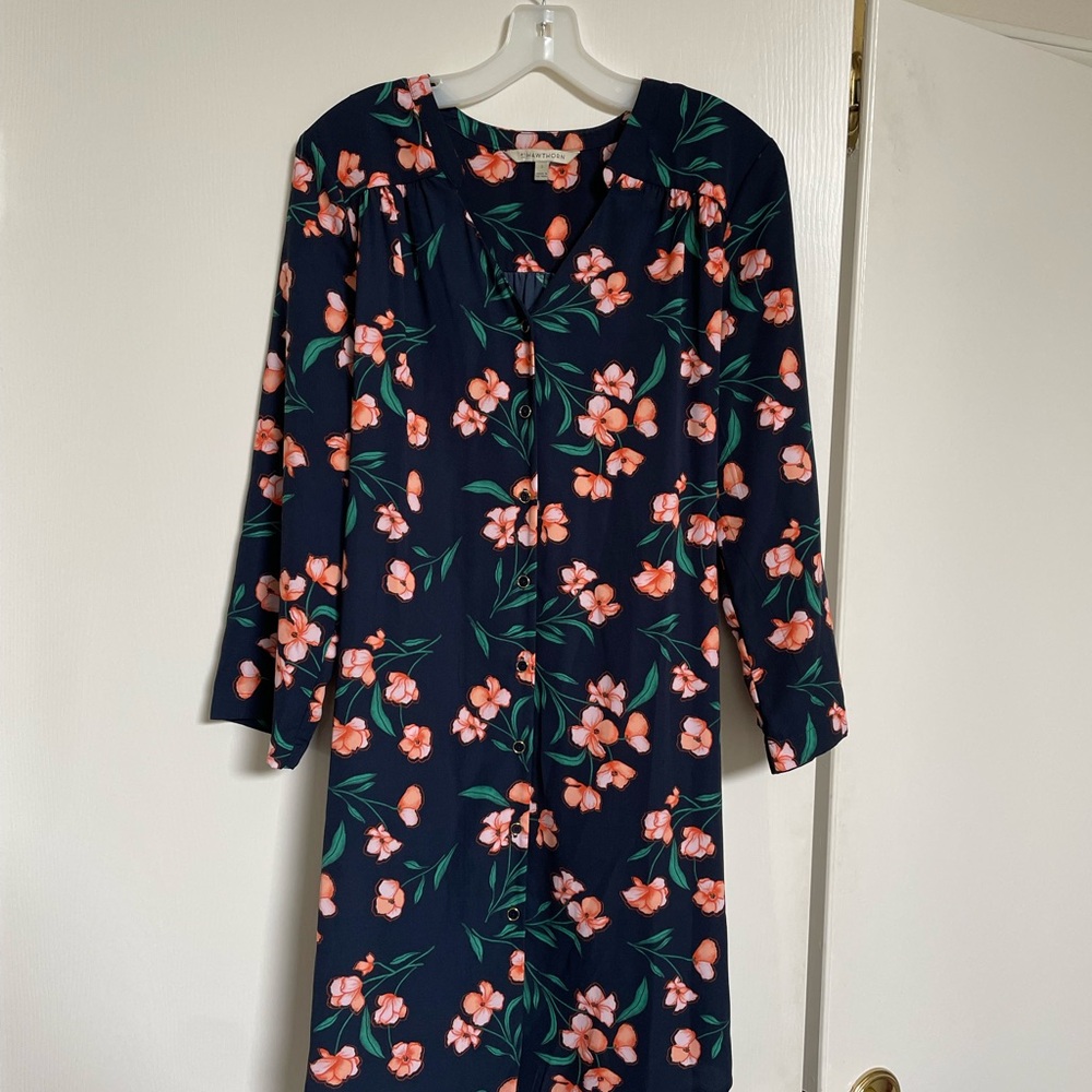41 Hawthorn Navy Floral Long Sleeve Dress